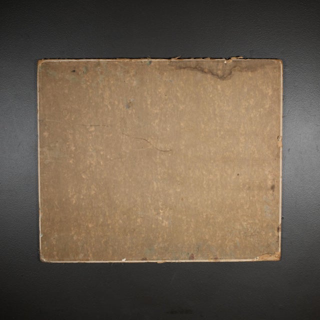 Mid 20th Century J W Street Scene, Oil on Canvas/Masonite Painting, Signed, 1940 For Sale - Image 5 of 5