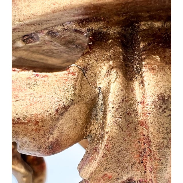 Vintage Italian Florentine Gold Gilt Wood Wall Bracket – Mid-20th Century, Hollywood Regency, Old World Charm For Sale - Image 13 of 13