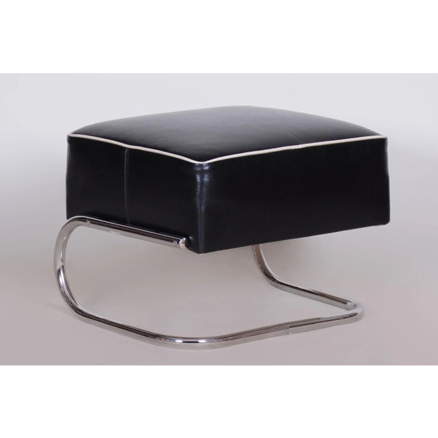 1930s Bauhaus Foot Stool attributed to Robert Slezák, 1930s For Sale - Image 5 of 12