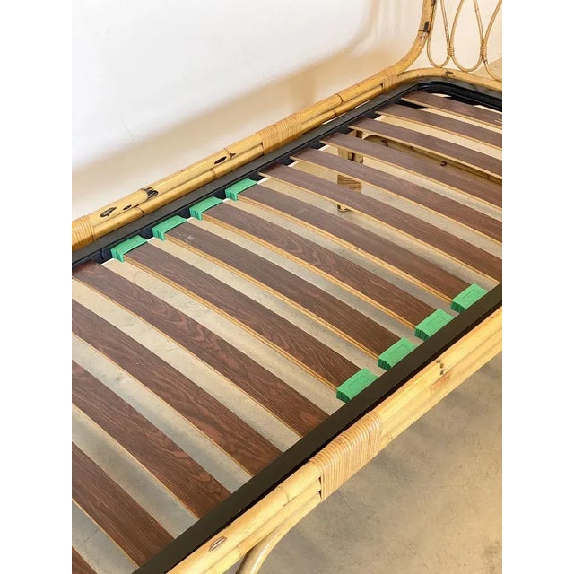 Bamboo Bed, 1970s For Sale - Image 9 of 11