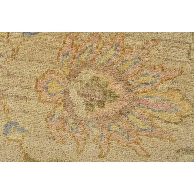 Textile Ziegler Rug 9'1'' X 11'11'' Beige Wool Traditional Hand-Knotted Oriental Carpet For Sale - Image 7 of 12