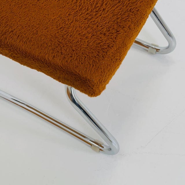 Mid-Century Modern Bauhaus Stool with Chrome Accents and Hidden Steps, 1960s For Sale - Image 10 of 11
