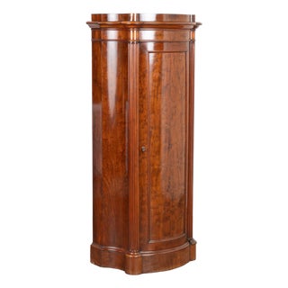 19th Century Danish Mahogany Narrow Column Cabinet For Sale