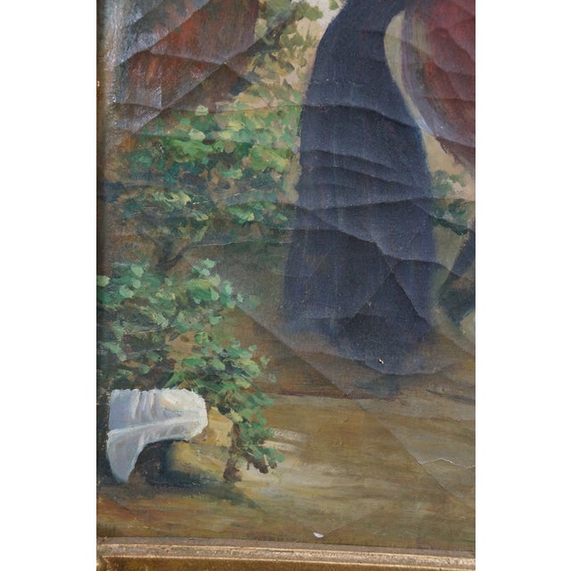 Blue Late 20th Century Equestrian Portrait of Philip IV After Diego Velázquez Oil Painting Framed 34" For Sale - Image 8 of 12