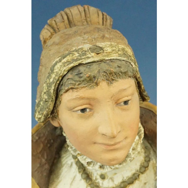 19th Century Terracotta Bust of Anne Boleyn from Goldscheider, Austria For Sale - Image 15 of 18