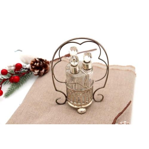 Glass Perfume Bottles, Set of 3, in Very Good conditions. Designed 1890 to 1919 This piece has an attribution mark, I am...