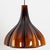 Glass Flower-Shaped Opaque Brown Glass Pendant Lamp from Peill & Putzler, Europe, 1970 For Sale - Image 7 of 18