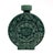 Vintage Mexican Aztec Sun Stone Decanter Bottle Green Glaze Rare (E-6). For Sale - Image 4 of 10