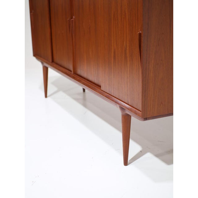 Brown Model 19 Highboard in Teakwood attributed to Gunni Omann for Omann Jun, Denmark, 1960s For Sale - Image 8 of 18