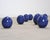 Set of Blue Glazed Ceramic Garden Egg Sculptures After Jun Kaneko For Sale - Image 11 of 18