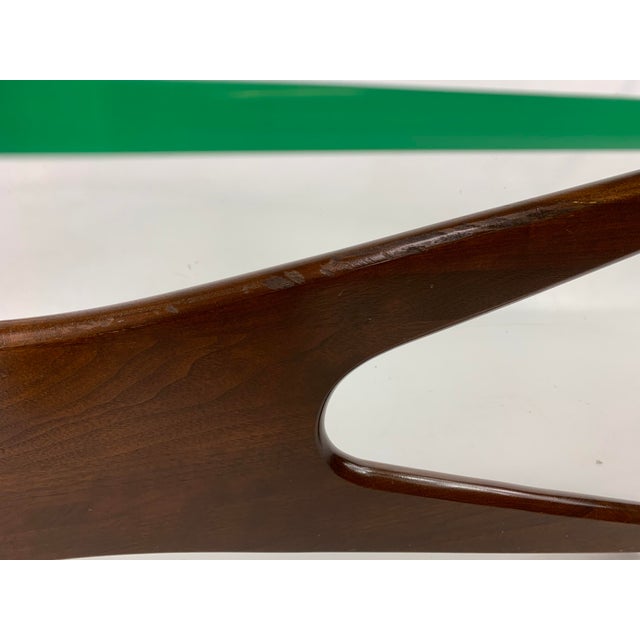 1960s Mid-Century Modern Adrian Pearsall Walnut Glass Top ...