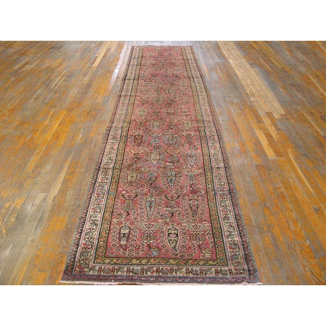 19th Century N.W. Persian Carpet with Paisley Pattern ( 3' x 13' x 91 x 396 ) Hallway Runner Rugs (3ft x 13ft), Country of...