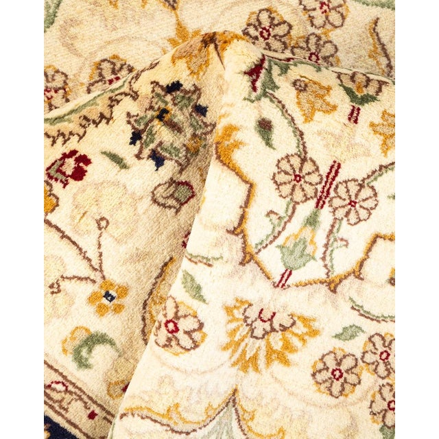 Textile Mogul, One-of-a-Kind Hand-Knotted Area Rug in Ivory, 3' 1" x 5' 4" For Sale - Image 7 of 8