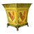 1980s Vintage Rustic European French Country Boho Chic Tole Metal Chicken Motif Planter. For Sale