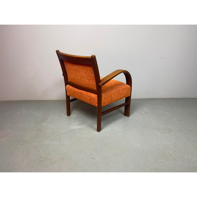 Dutch Art Deco Sculptural Armchairs, 1930s, Set of 2 For Sale - Image 6 of 18