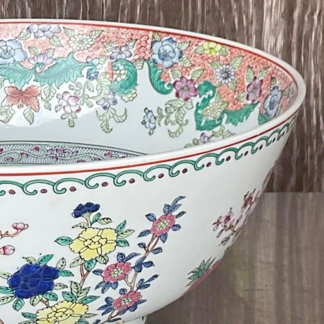 Vintage Monumental Boho Asian Bowl For Sale - Image 11 of 13