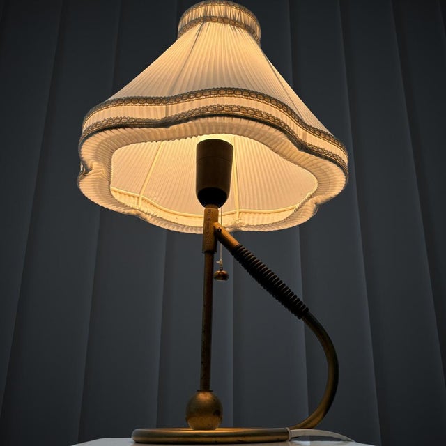 Bergboms Bv1 Wall and Table Lamp in Brass and Bakelite by Kaare Klint for Bergboms, Sweden, 1950s For Sale - Image 4 of 14