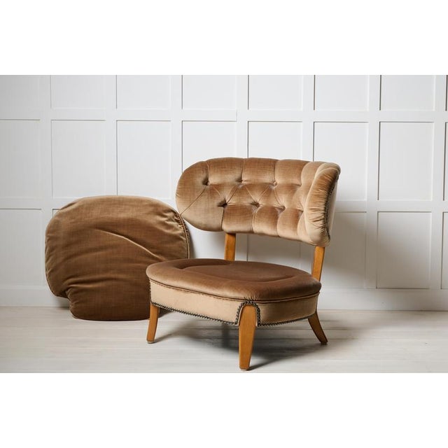 20th Century Scandinavian Modern Boet Lounge Chair by Otto Schulz, 1890s For Sale - Image 4 of 9