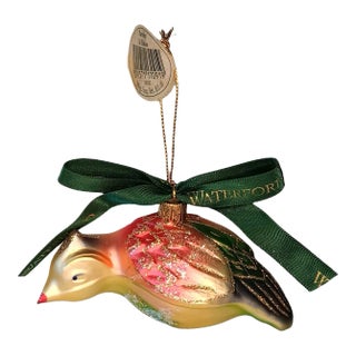 Waterford Partridge Christmas Ornament First Edition Twelve Days of Christmas Holiday Heirlooms Series For Sale