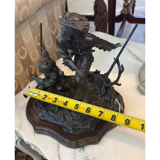 Bronze Douglas Downs "Partners" 1987 Bronze #3/25 8x10 For Sale - Image 8 of 9