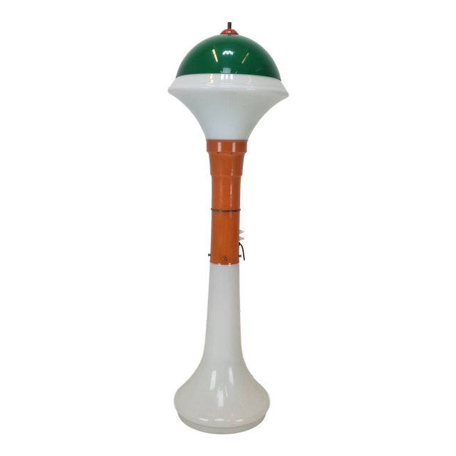 Mid-Century Italian Space Age Murano Glass Floor Lamp, 1970s For Sale