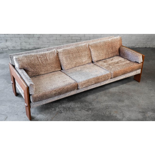1960s Attributed to Adrian Pearsall for Craft Associates Walnut Sofa For Sale - Image 12 of 18