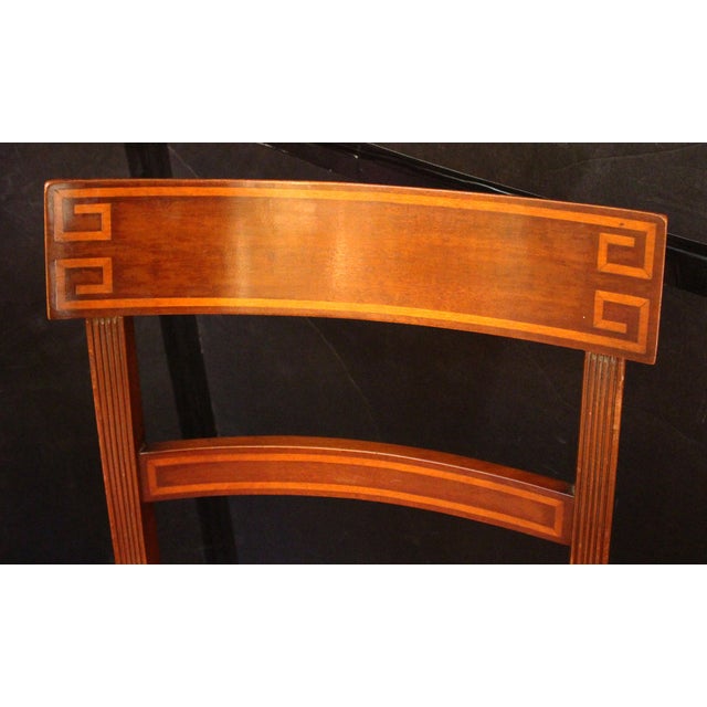 Wood C. 1830s Anglo-American Regency or Classical Period Set of Eight Dining Chairs For Sale - Image 7 of 9