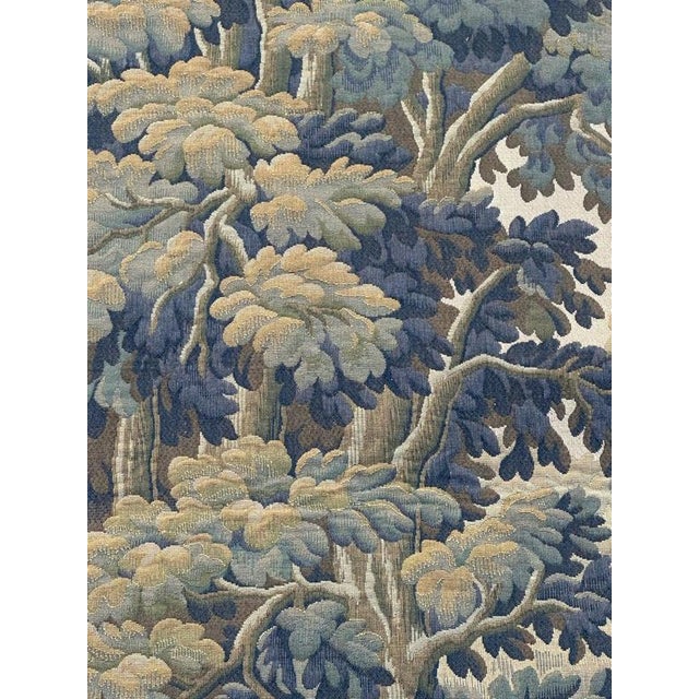 1960s Mid-Century French Aubusson Jacquard Halluin Tapestry verdure Mallard, 1960s For Sale - Image 5 of 18