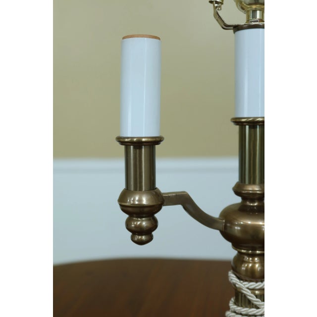 Stiffel Stiffel Brass Regency Style Table Lamps - a Pair For Sale - Image 4 of 9