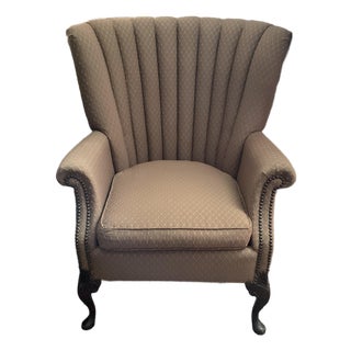 1940’s Channel Back Arm Chair For Sale
