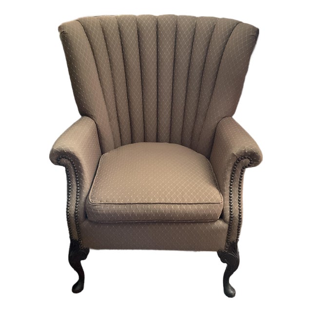 1940’s Channel Back Arm Chair For Sale