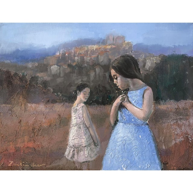 Katarzyna Zwolinska, Thoughtful, Mixed Media Painting, 2019 For Sale