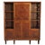 Early midcentury cabinet attributed to E. Lanzia from Italy circa 1940s. The oak frame features subtle parquetry inlay...