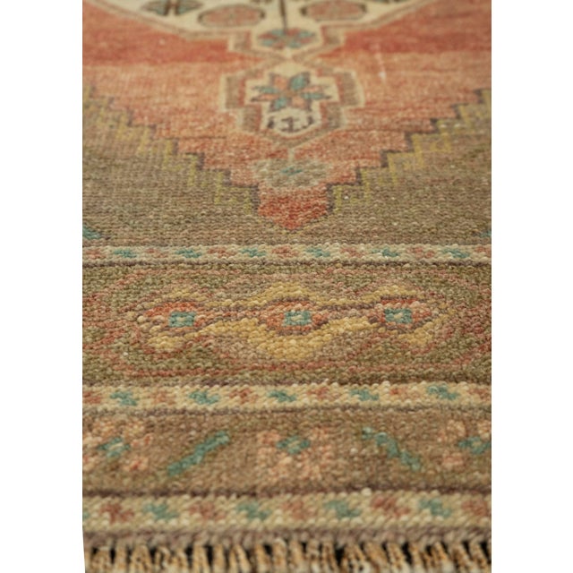 Turkish Turkish Mini Rug Oriental Hand Knotted Vintage Rug 1'11" x 3'3" #21196 For Sale - Image 3 of 8