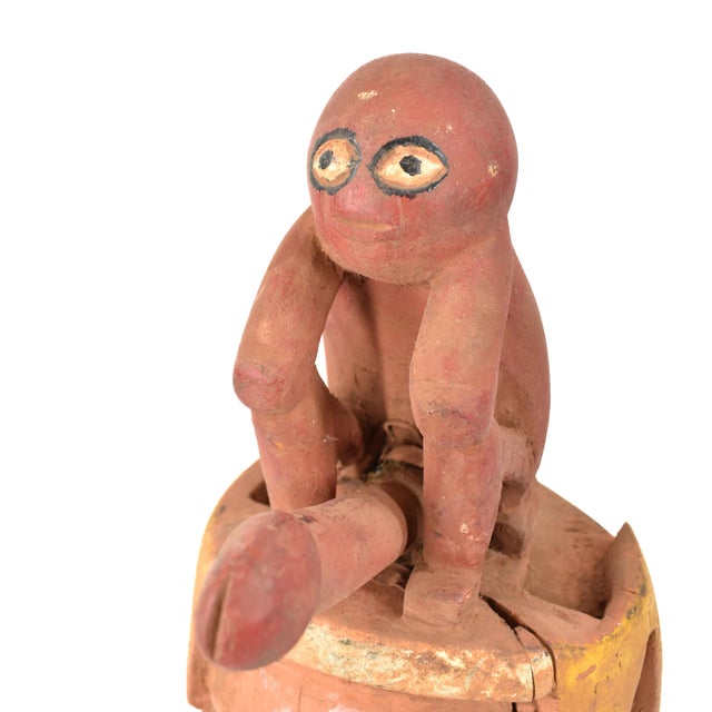 The Gelede mask, originating from the Yoruba people living along the southwestern Nigerian and Beninese border, showcases...