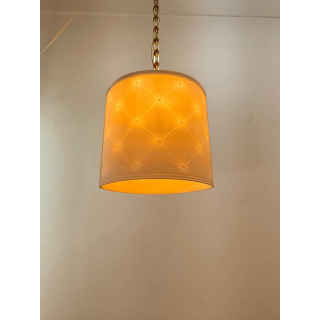 Beige Gold Brass Pendant Lamp For Sale - Image 8 of 18