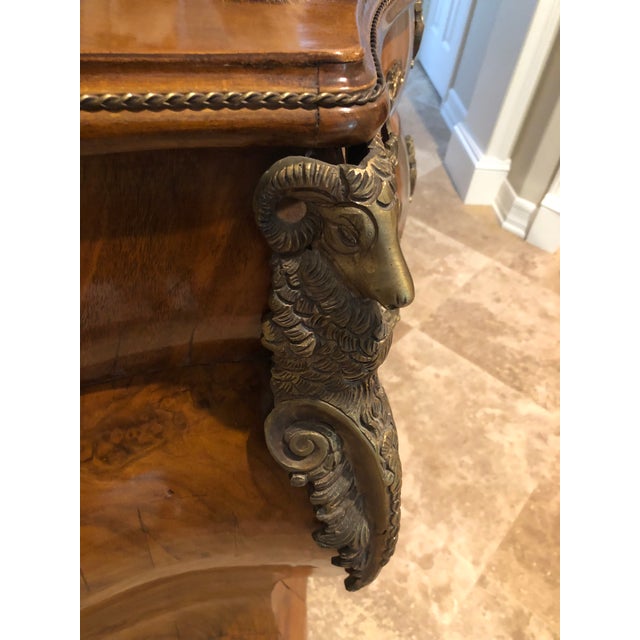 Antique Burl Wood Bombay Chest With John Richard Mirror Chairish