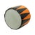Vintage Round Pouf in Two-Tone Skai, 1960s For Sale - Image 9 of 15