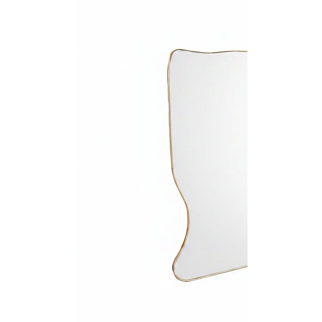 Italian Italian Brass Mirror For Sale - Image 3 of 3