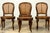 French Set of Six Mid-19th Century French Napoleon III Carved Oak and Cane Dining Chairs For Sale - Image 3 of 18