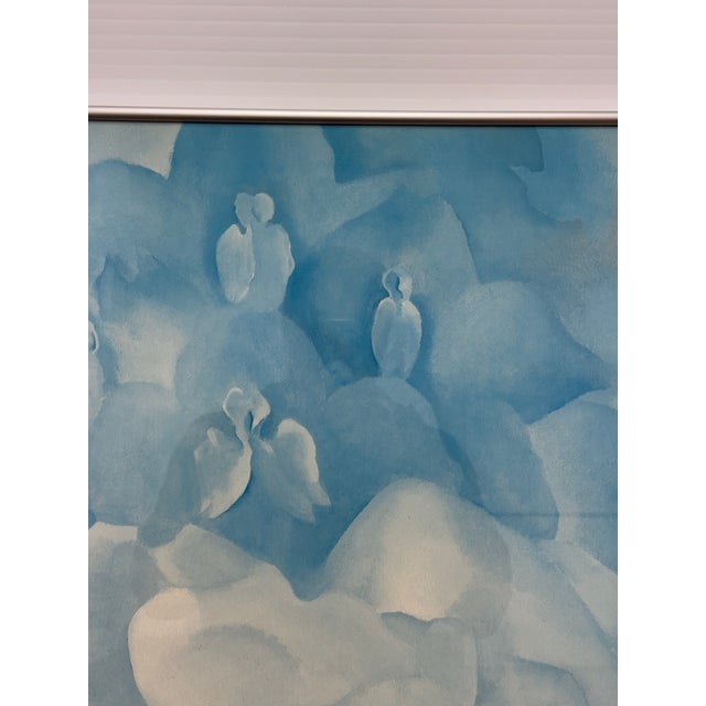 Georgia O'Keeffe "White Rose With Larkspur No. 2" Poster, Framed For Sale - Image 10 of 12