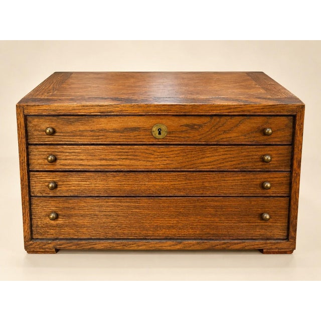 Flatware Set with Ribbons Pattern and Silver-Plated Metal Oak Box from Christofle, 1970s, Set of 133 For Sale - Image 6 of 7