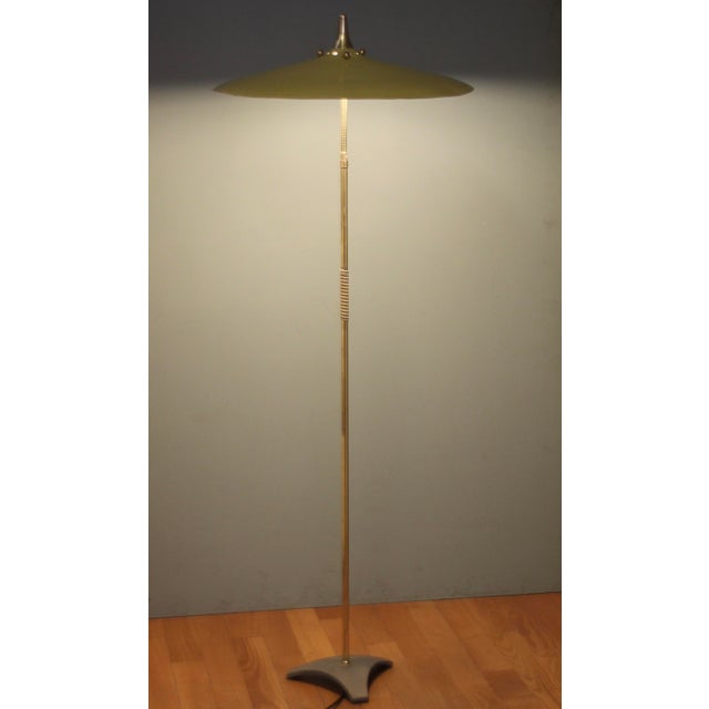 Mid-Century Modern Floor Lamp with Adjustable Shade, 1950s For Sale - Image 6 of 14