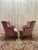 Louis XV Style Bergère Armchairs in Pink Velvet, Set of 2 For Sale - Image 5 of 8