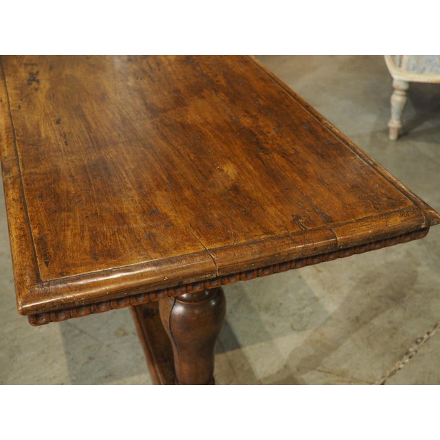Mid 19th Century Antique Italian Walnut Console Table, Circa 1850 For Sale - Image 5 of 18
