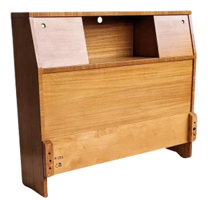 Harvey Probber Attributed Twin Sized Mid-Century Bookcase Headboard, circa 1960s