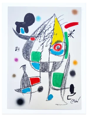 Joan Miró, Maravillas con variaciones No.20, 1975, Lithograph