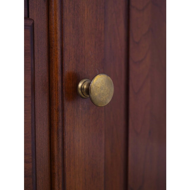 Henkel Harris Cherry Step Back Cupboard Hutch For Sale - Image 12 of 18