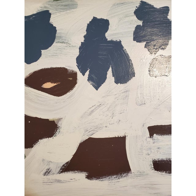 White Hand Painted Art Furniture by Lionel Lamy For Sale - Image 8 of 10