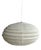 Oval Flattened Pendant Light in Rattan and Natural Linen, 1980s For Sale